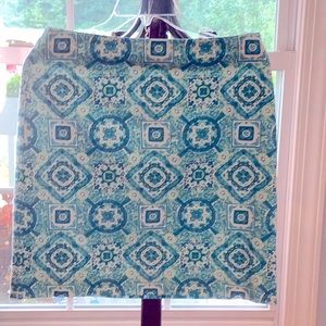 Talbots Size 2 Lined Canvas Skirt